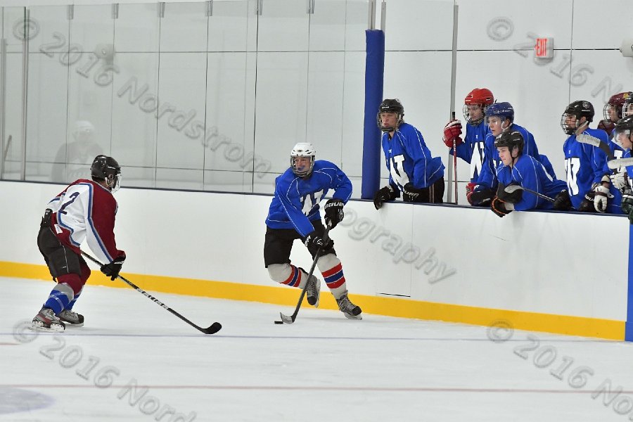Wheaton College Men\'s Ice Hockey vs Middlesex Community College. - Photo By: KEITH NORDSTROM